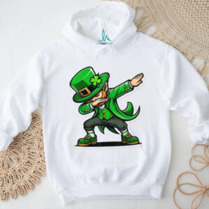 Dabbing Leprechaun Sticker Design Funny Irish Dance T Shirt