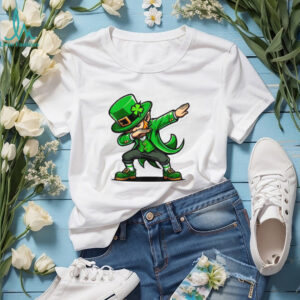 Dabbing Leprechaun Sticker Design Funny Irish Dance T Shirt