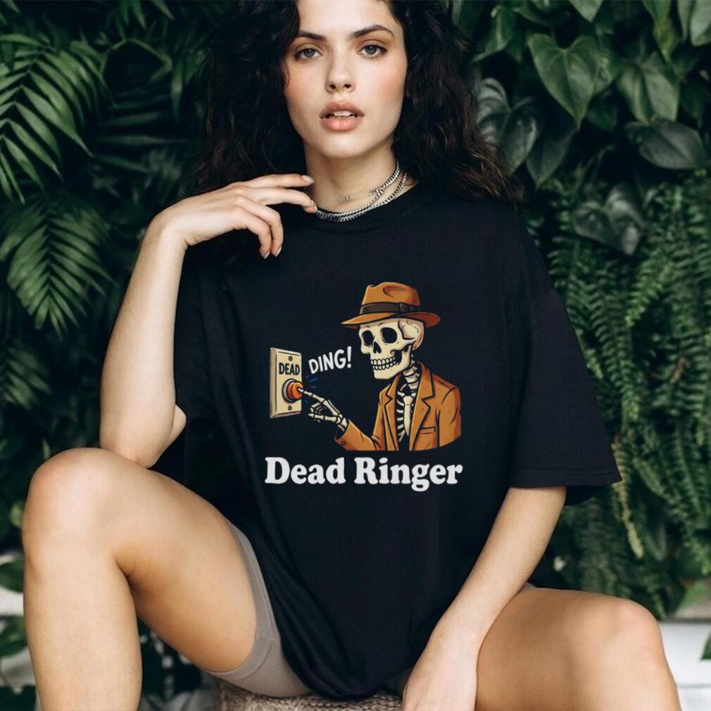Dead Ringer Skeleton Pun Vintage Noir Detective T Shirt Dead Ringer Skeleton Pun Vintage Noir Detective T Shirt