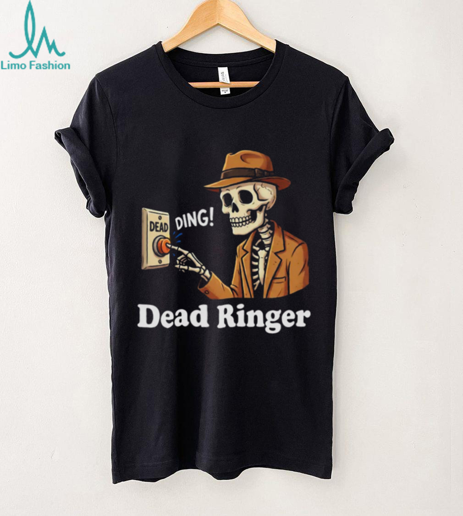 Dead Ringer Skeleton Pun Vintage Noir Detective T Shirt Dead Ringer Skeleton Pun Vintage Noir Detective T Shirt