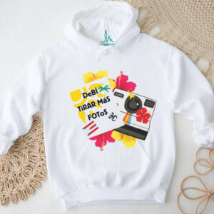 Debi Tirar Mas Fotos Vintage Camera Puerto Rico Hibiscus Floral T Shirt