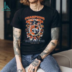 Denver Broncos 2025 AFC Champions 16 3 Season Roster Signatures T Shirt