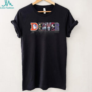 Denver City Skyline All Sports Teams Mashup Logo T Shirt