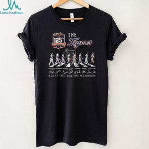 Detroit Tigers 125th Anniversary 1901 2026 Legends Abbey Road Signatures T Shirt