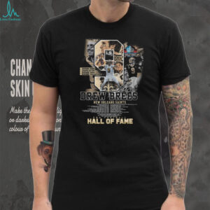 Drew Brees New Orleans Saints Pro Football Hall of Fame Stats Tribute T Shirt