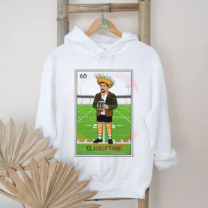 El Halftime Loteria Card Style Benito Football Field T shirt
