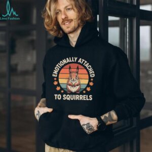 Emotionally Attached To Squirrels Vintage Retro Squirrel Lover Tee
