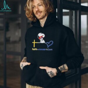 Faith Love Rams Snoopy Dog Los Angeles Football Fan T Shirt
