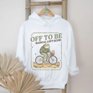 Frog bicycle meme off to be radical left scum shirt