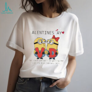 Funny Minion Valentine's Day “No V or D” Sarcastic T Shirt