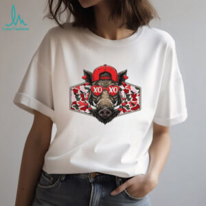 Funny hog hunting wild boar Valentines Day 2026 shirt