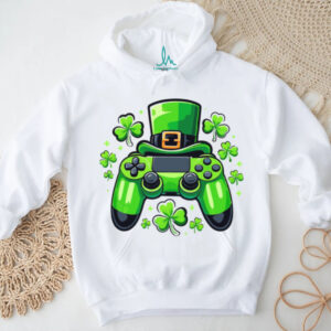 Gamer St. Patrick's Day Video Game Controller with Leprechaun Shirt