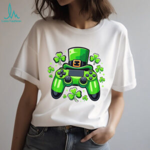 Gamer St. Patrick's Day Video Game Controller with Leprechaun Shirt