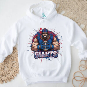 Giants Football Warrior Splatter Art T Shirt Giants Football Warrior Splatter Art T Shirt