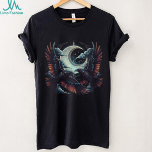 Gothic Moon Ravens Night Sky Celtic Spirit Animal T Shirt