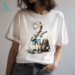 Grateful Dead Jerry Garcia Cartoon Guitarist Tribute T Shirt