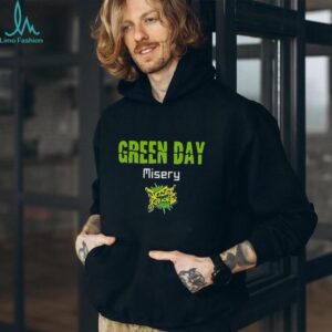 Green Day Misery Jet Set Karaoke V Neck Graphic T Shirt