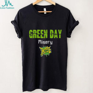 Green Day Misery Jet Set Karaoke V Neck Graphic T Shirt