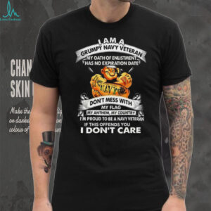Grumpy Navy Veteran Oath of Enlistment Popeye Tattoo T Shirt