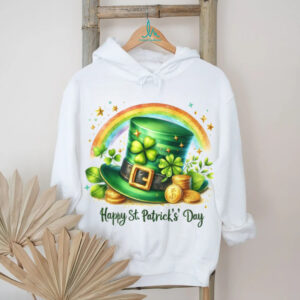 Happy St. Patrick's Day Leprechaun Hat and Rainbow Tee