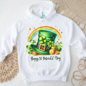 Happy St. Patrick's Day Leprechaun Hat and Rainbow Tee