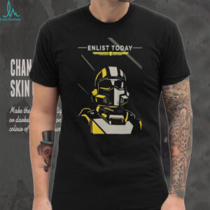 Helldivers 2 Enlist Today Super Earth Recruitment Poster T Shirt