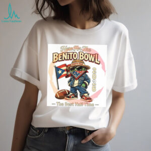 Here For The Benito Bowl 2026 Puerto Rico Football Mascot T shirt