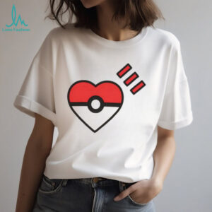Human Made Style Heart Pokéball Minimalist Pokémon T Shirt
