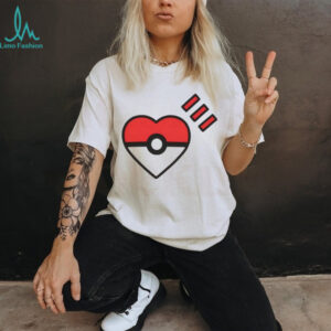 Human Made Style Heart Pokéball Minimalist Pokémon T Shirt