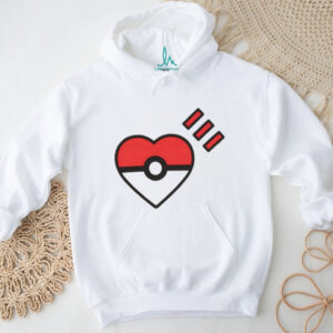 Human Made Style Heart Pokéball Minimalist Pokémon T Shirt