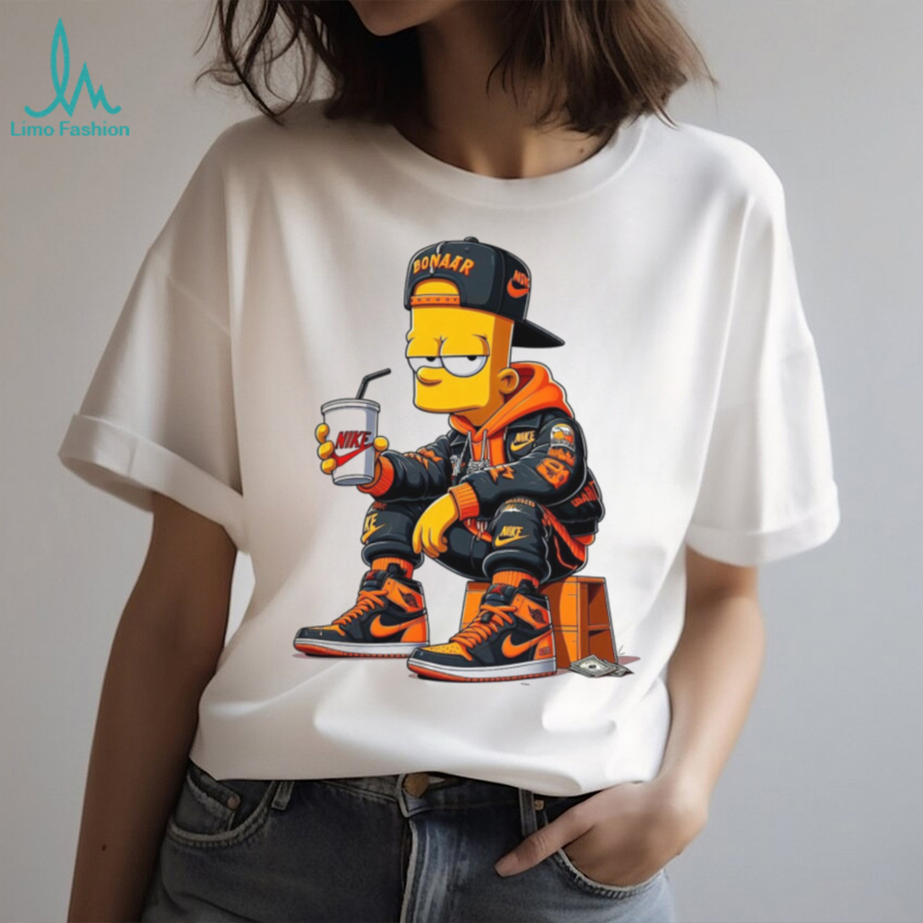 Hypebeast Bart Simpson Streetwear Style Nike Sneakers Graphic Tee Hypebeast Bart Simpson Streetwear Style Nike Sneakers Graphic Tee