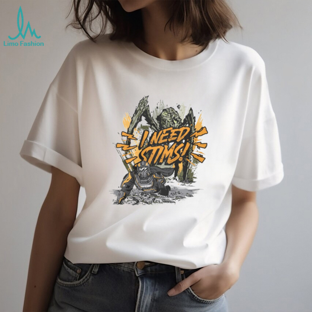 I Need Stims Helldivers 2 Terminid Bug Chase Funny T Shirt I Need Stims Helldivers 2 Terminid Bug Chase Funny T Shirt