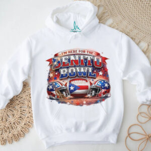 I'm Here For The Benito Bowl Puerto Rico Flag Football Helmets T Shirt