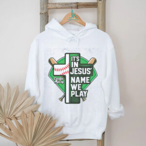 In Jesus Name We Play Baseball Cross T Shirt Design Christian Sports