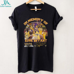 In Memory of Kobe Bryant Memorial Tribute Sunset Graphic T Shirt