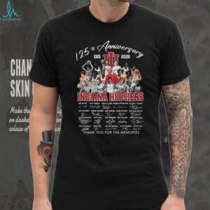 Indiana Hoosiers Basketball 125th Anniversary 1901 2026 Legends Signatures T Shirt