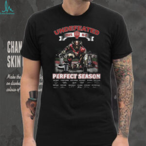 Indiana Hoosiers Football 2025 Undefeated 16 0 Perfect Season Signatures T Shirt