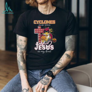 Iowa State Cyclones In My Veins Jesus In My Heart Basketball Fan T Shirt Iowa State Cyclones In My Veins Jesus In My Heart Basketball Fan T Shirt