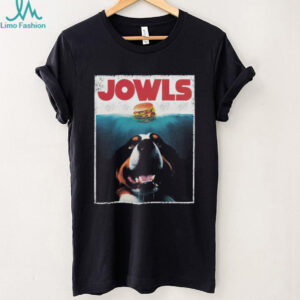 “JOWLS” Bernese Mountain Dog Burger Jaws Parody T Shirt