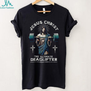 Jesus Christ The Ultimate Deadlifter Sleeveless Gym T shirt John 1125 Fitness Gear