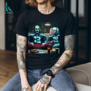 Joker and Harley Quinn Seattle Football Fan Couple T Shirt