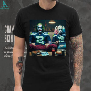 Joker and Harley Quinn Seattle Football Fan Couple T Shirt