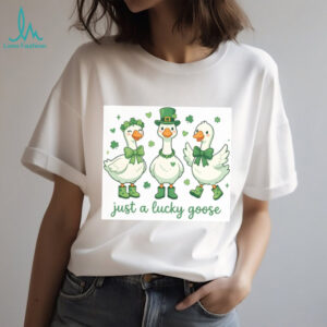 Just a Lucky Goose Trio Cute St. Patrick's Day Farm Animals T Shirt