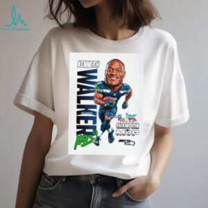 Kenneth Walker III Super Bowl LIX Champion MVP Caricature Tee