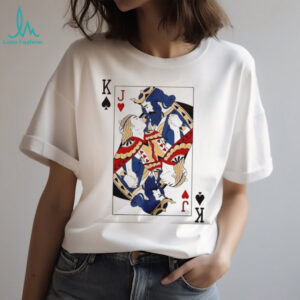 King of Spades and Jack of Hearts Romantic Playing Card Art Graphic T Shirt