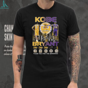 Kobe Bryant #8 and #24 Career Evolution Championship Rings T Shirt