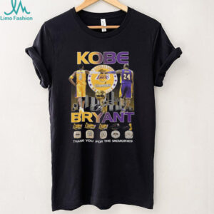 Kobe Bryant #8 and #24 Career Evolution Championship Rings T Shirt