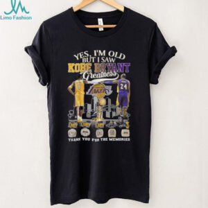Kobe Bryant Greatness No. 8 and No. 24 Lakers Championship Rings T Shirt