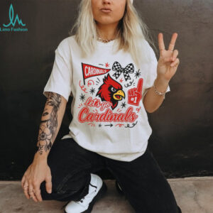 Let's Go Cardinals Fan Spirit Mascot Bow and Megaphone Sweatshirt