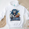 Detroit Lions Blue Fire Football Mascot Shirt Detroit Lions Blue Fire Football Mascot Shirt